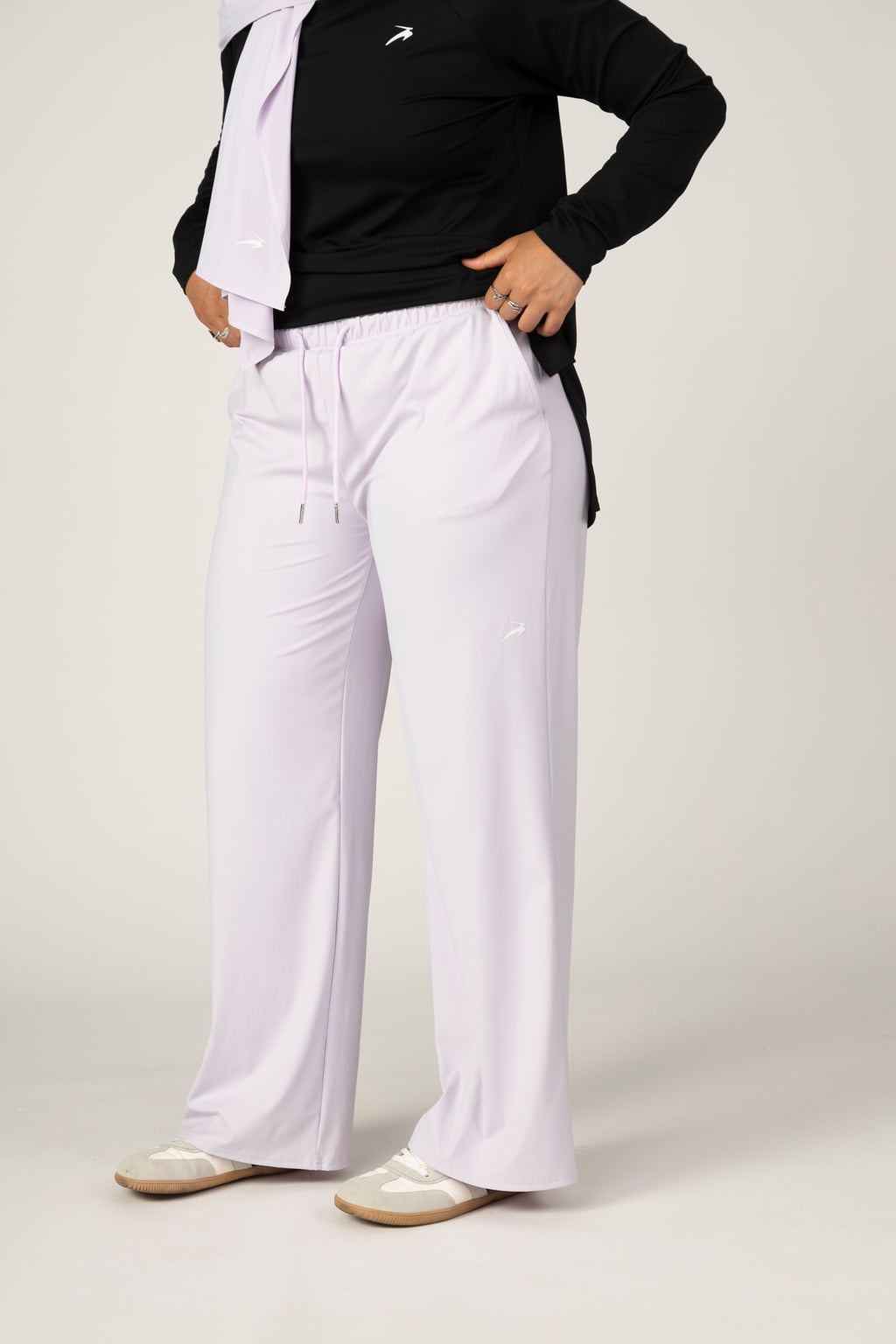 Pantalón deportivo recto Lavanda