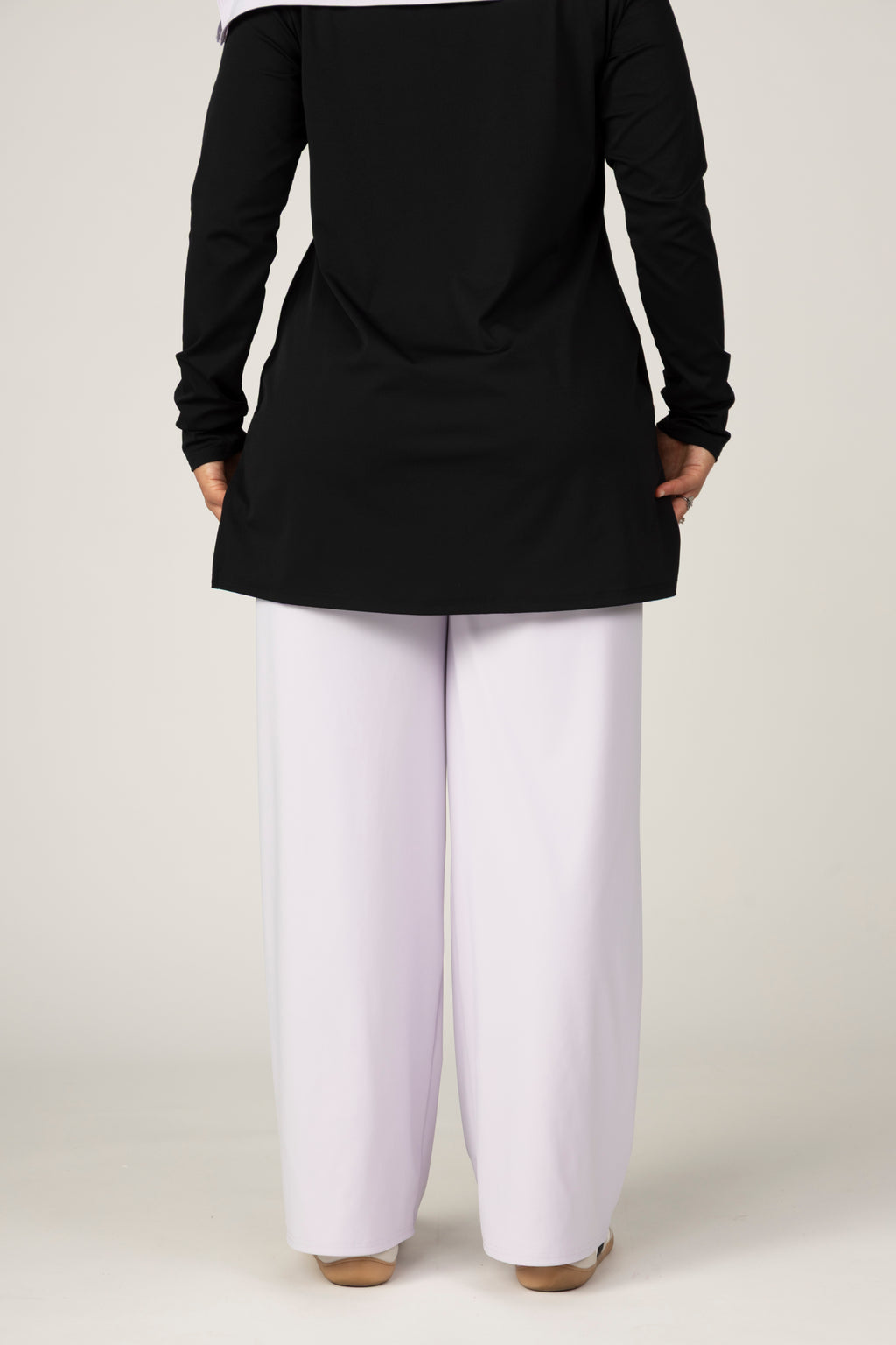 Pantalón deportivo recto Lavanda