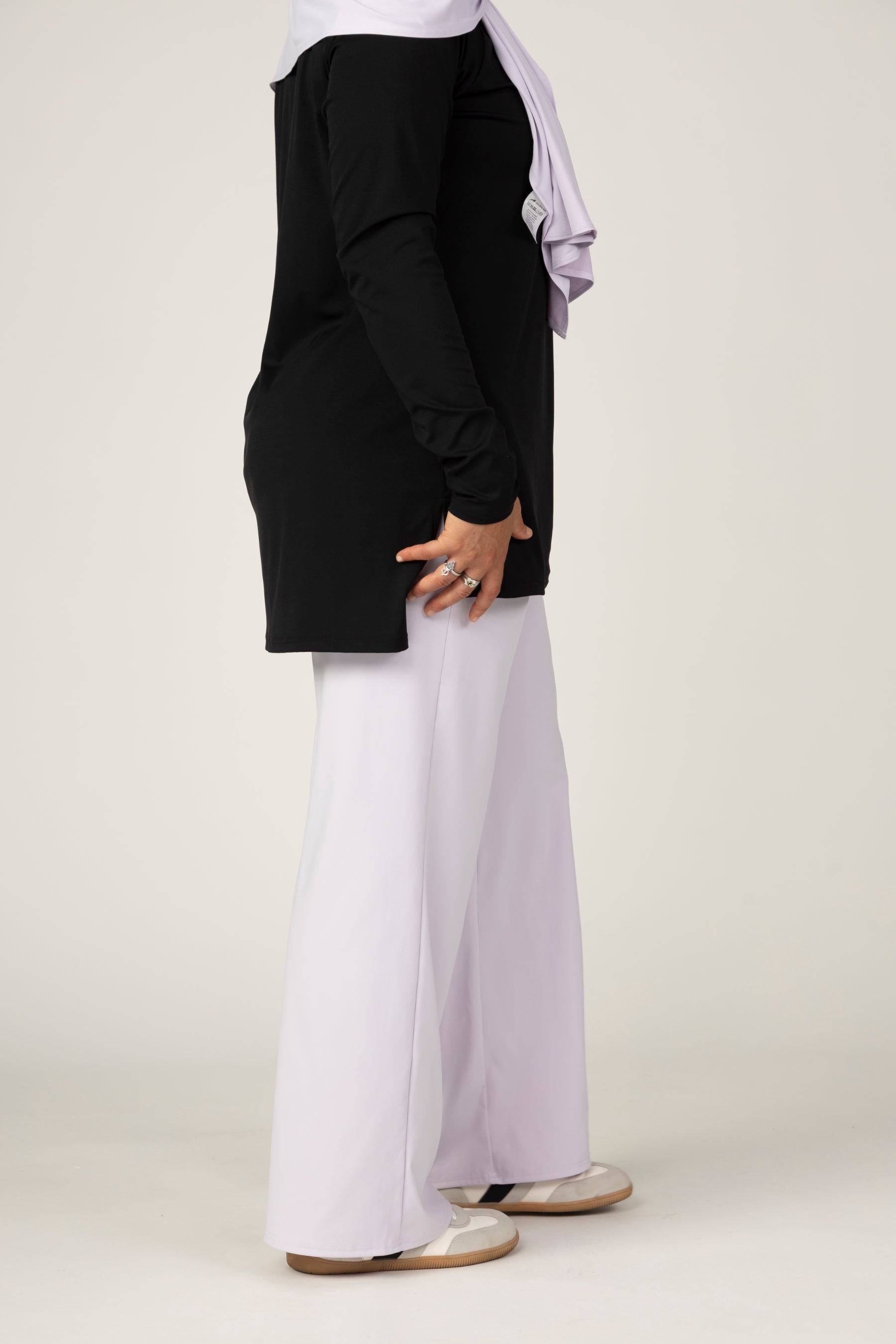 Pantalón deportivo recto Lavanda