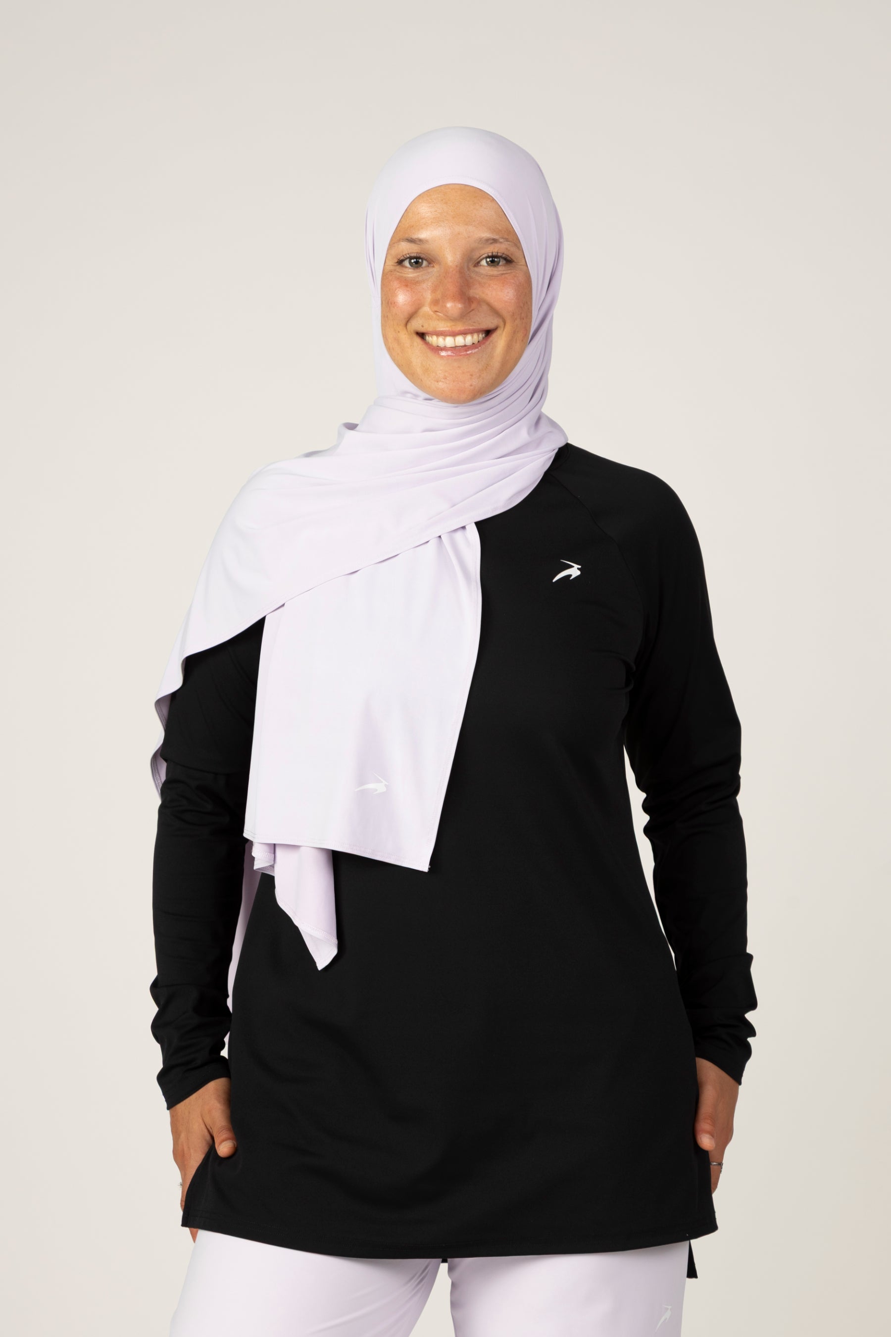 Hijab deportivo Lavanda
