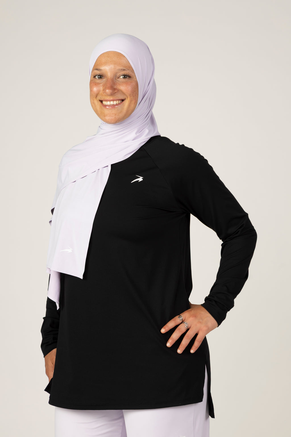 Hijab deportivo Lavanda