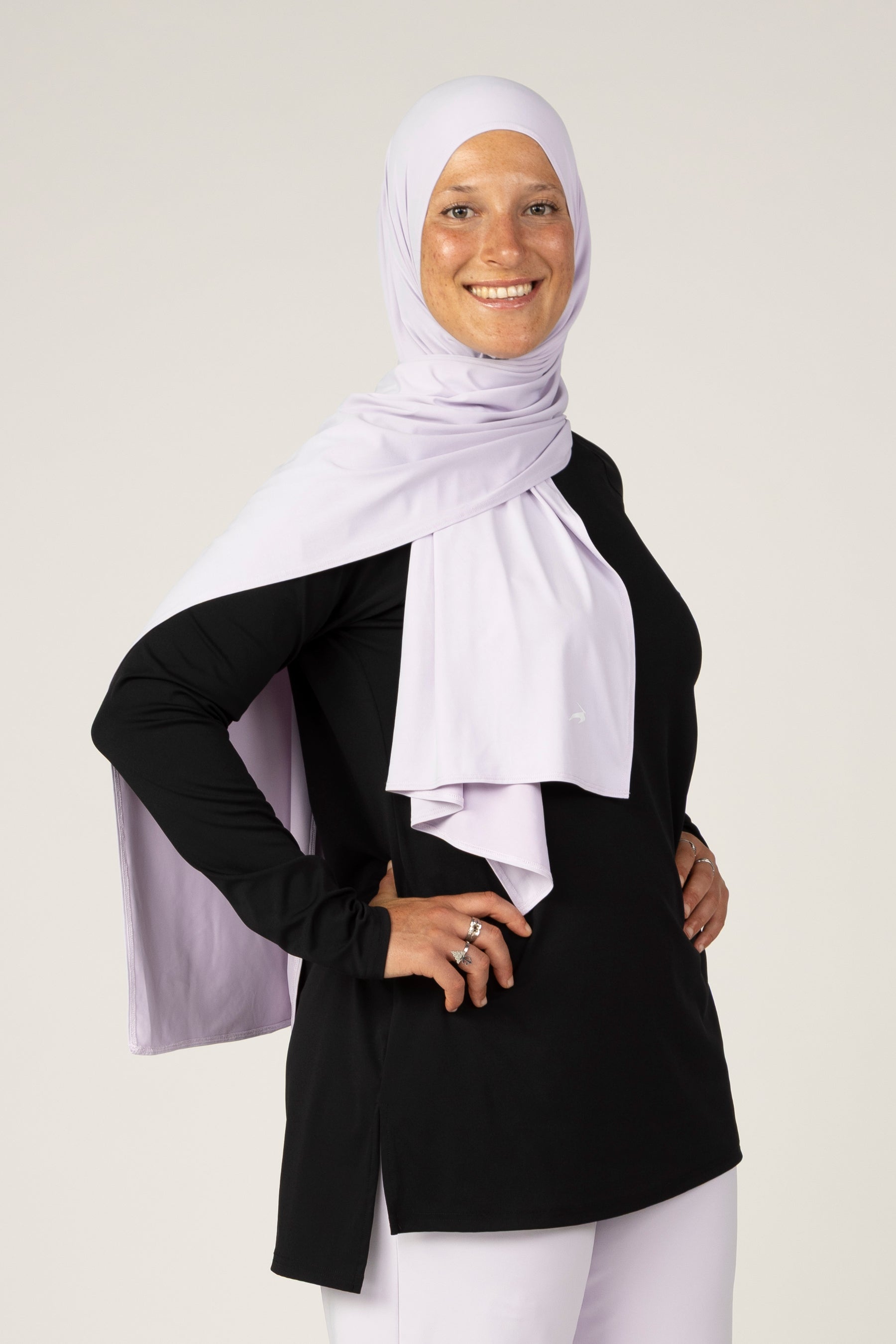 Hijab deportivo Lavanda